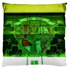 Dublin Scioto Irish Window Large Cushion Case (one Side) by Riverwoman