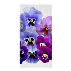 Pansy Isolated Violet Nature Shower Curtain 36  X 72  (stall)  by Pakrebo