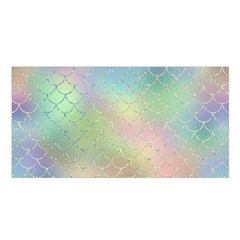 Pastel Mermaid Sparkles Satin Shawl by retrotoomoderndesigns