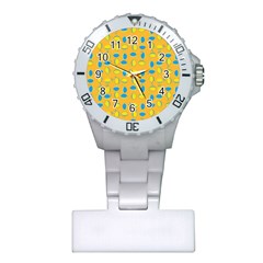 Lemons Ongoing Pattern Texture Plastic Nurses Watch by Mariart