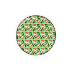 Fox And Trees Pattern Green Hat Clip Ball Marker by snowwhitegirl