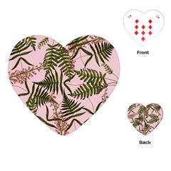 Fern Pink Playing Cards (heart)