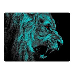 Angry Male Lion Predator Carnivore Double Sided Flano Blanket (mini)  by Sudhe