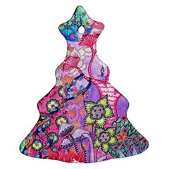 Trippy Forest Full Version Christmas Tree Ornament (two Sides) by okhismakingart