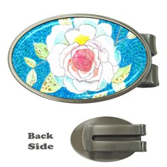 Favorite Rose Watercolor   Money Clips (oval)  by okhismakingart