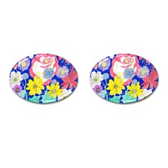 London Flora  Cufflinks (oval) by okhismakingart