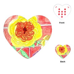 Reid Hall Rose Watercolor Playing Cards (heart) by okhismakingart