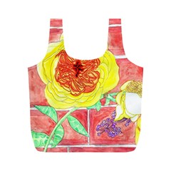 Reid Hall Rose Watercolor Full Print Recycle Bag (m) by okhismakingart
