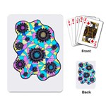 Neon Geometric Flowers  Playing Cards Single Design Back