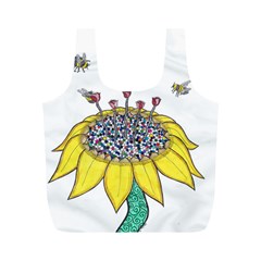 Bees At Work  Full Print Recycle Bag (m) by okhismakingart
