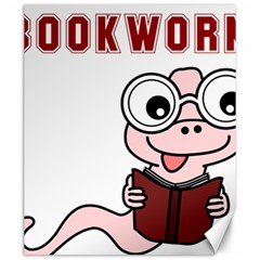 Literal Bookworm Canvas 20  X 24  by emeraldwolfpress