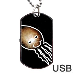 Friendly Firework Squid Dog Tag Usb Flash (two Sides) by okhismakingart