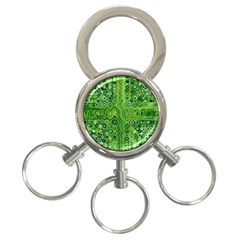 Electric Field Art Xii 3-ring Key Chains by okhismakingart