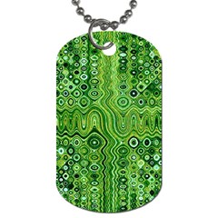 Electric Field Art Xii Dog Tag (two Sides) by okhismakingart