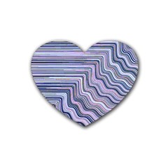 Electric Field Art Xxi Heart Coaster (4 Pack)  by okhismakingart