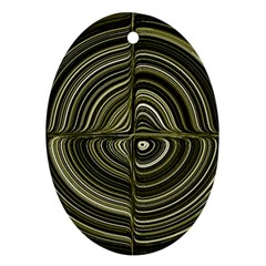 Electric Field Art Xxxii Oval Ornament (two Sides) by okhismakingart
