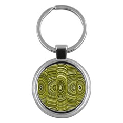 Electric Field Art Xxxiii Key Chains (round)  by okhismakingart