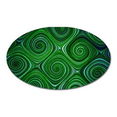 Electric Field Art Xliv Oval Magnet by okhismakingart