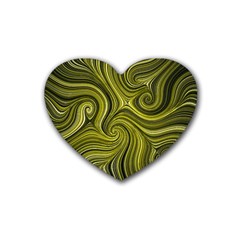 Electric Field Art Xlviii Heart Coaster (4 Pack)  by okhismakingart