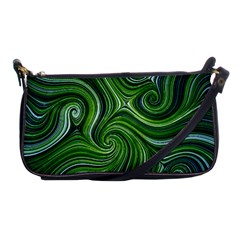 Electric Field Art Xlix Shoulder Clutch Bag by okhismakingart