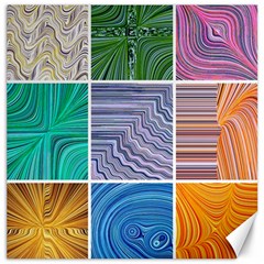 Electric Field Art Collage I Canvas 16  X 16  by okhismakingart