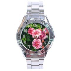 Summer Roses Stainless Steel Analogue Watch by okhismakingart