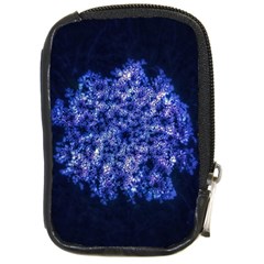 Queen Annes Lace In Blue Compact Camera Leather Case by okhismakingart