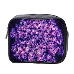 Queen Annes Lace In Purple And White Mini Toiletries Bag (two Sides) by okhismakingart