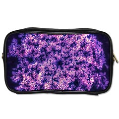 Queen Annes Lace In Purple And White Toiletries Bag (one Side) by okhismakingart