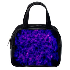 Queen Annes Lace In Blue And Purple Classic Handbag (one Side) by okhismakingart