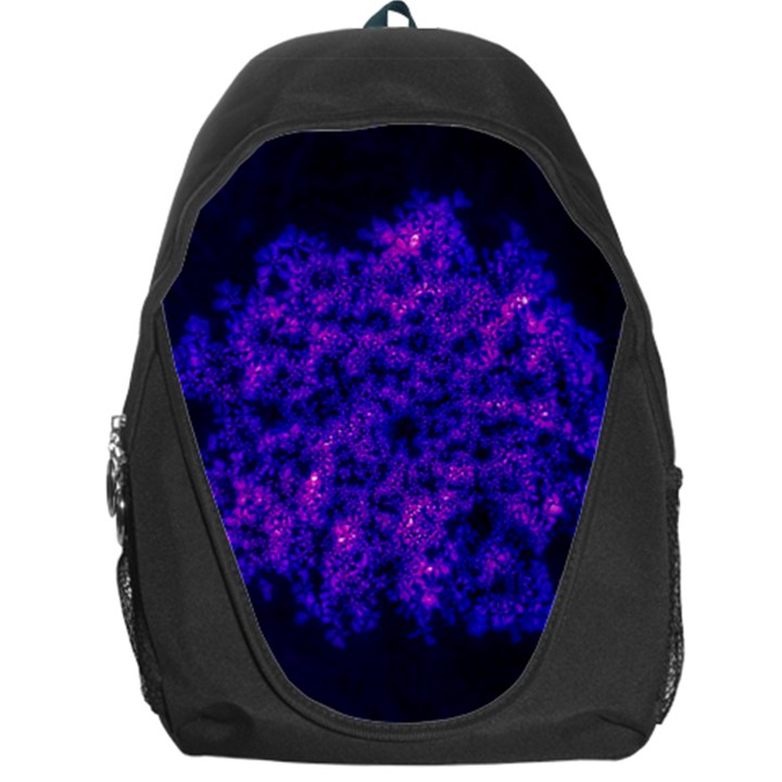 Queen Annes Lace in Blue and Purple Backpack Bag