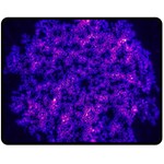 Queen Annes Lace in Blue and Purple Double Sided Fleece Blanket (Medium)  58.8 x47.4  Blanket Back