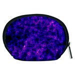 Queen Annes Lace in Blue and Purple Accessory Pouch (Medium) Back