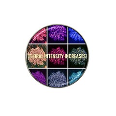 Floral Intensity Increases  Hat Clip Ball Marker by okhismakingart