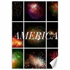 America Canvas 12  X 18  by okhismakingart