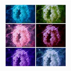 Closing Queen Annes Lace Collage (vertical) Medium Glasses Cloth (2-side) by okhismakingart