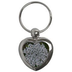 Queen Annes Lace Original Key Chains (heart)  by okhismakingart