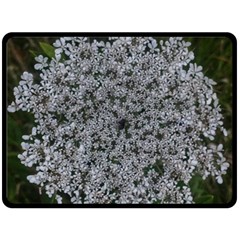 Queen Annes Lace Original Double Sided Fleece Blanket (large)  by okhismakingart