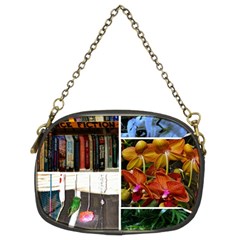 Floral Collage Chain Purse (two Sides) by okhismakingart