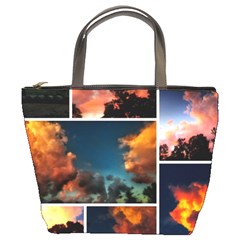 Sunset Collage Ii Bucket Bag by okhismakingart