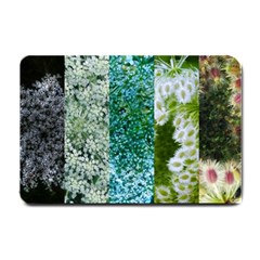 Queen Annes Lace Vertical Slice Collage Small Doormat  by okhismakingart