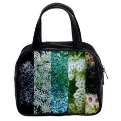 Queen Annes Lace Vertical Slice Collage Classic Handbag (two Sides) by okhismakingart