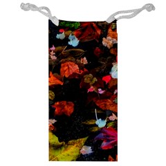 Leaves And Puddle Jewelry Bag by okhismakingart