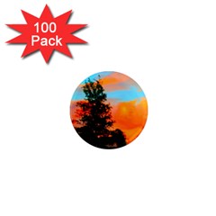 Neon Landscape 1  Mini Magnets (100 Pack)  by okhismakingart