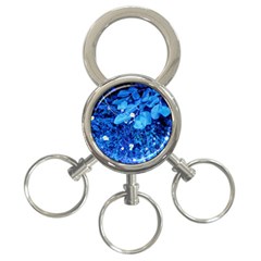 Blue Daisies 3-ring Key Chains by okhismakingart