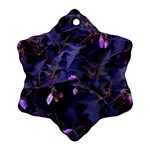 Purple Nettles Snowflake Ornament (Two Sides) Front