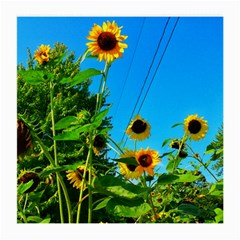 Bright Sunflowers Medium Glasses Cloth by okhismakingart