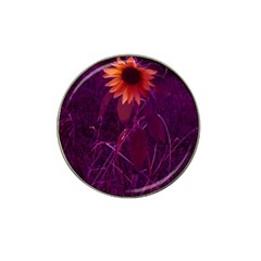 Purple Sunflower Hat Clip Ball Marker (10 Pack) by okhismakingart