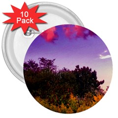 Purple Afternoon 3  Buttons (10 Pack)  by okhismakingart