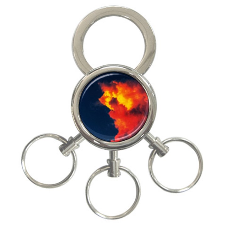 Ominous Clouds 3-Ring Key Chains